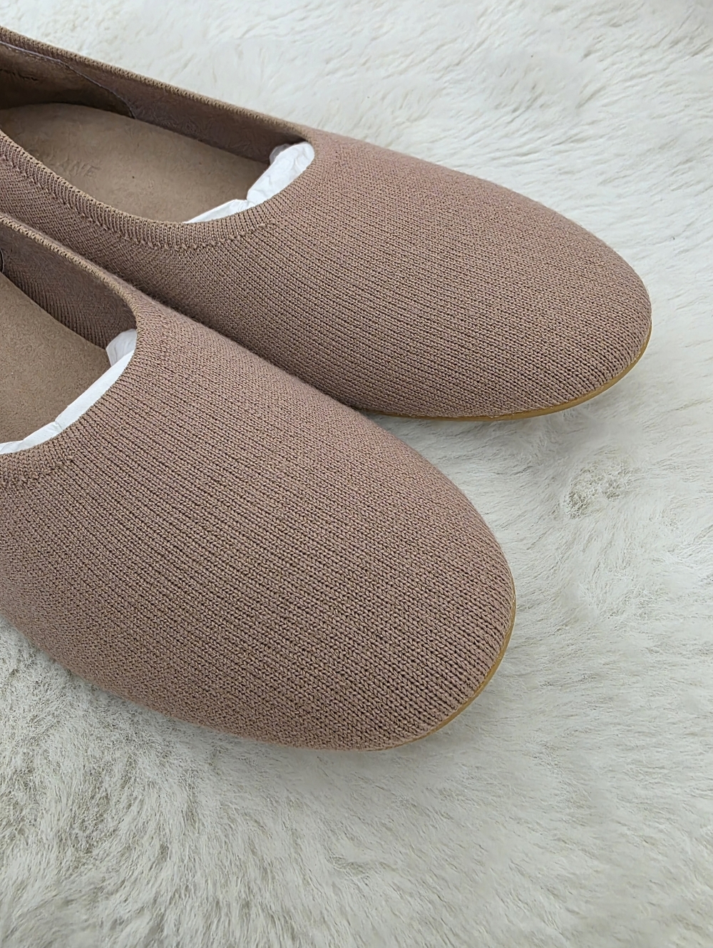 NEW Everlane The Day Glove ReKnit Ballet Flat Cinnamon Latte 9 - Picture 10 of 14